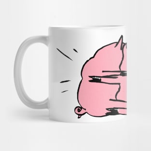 Pigs Colliding Mug